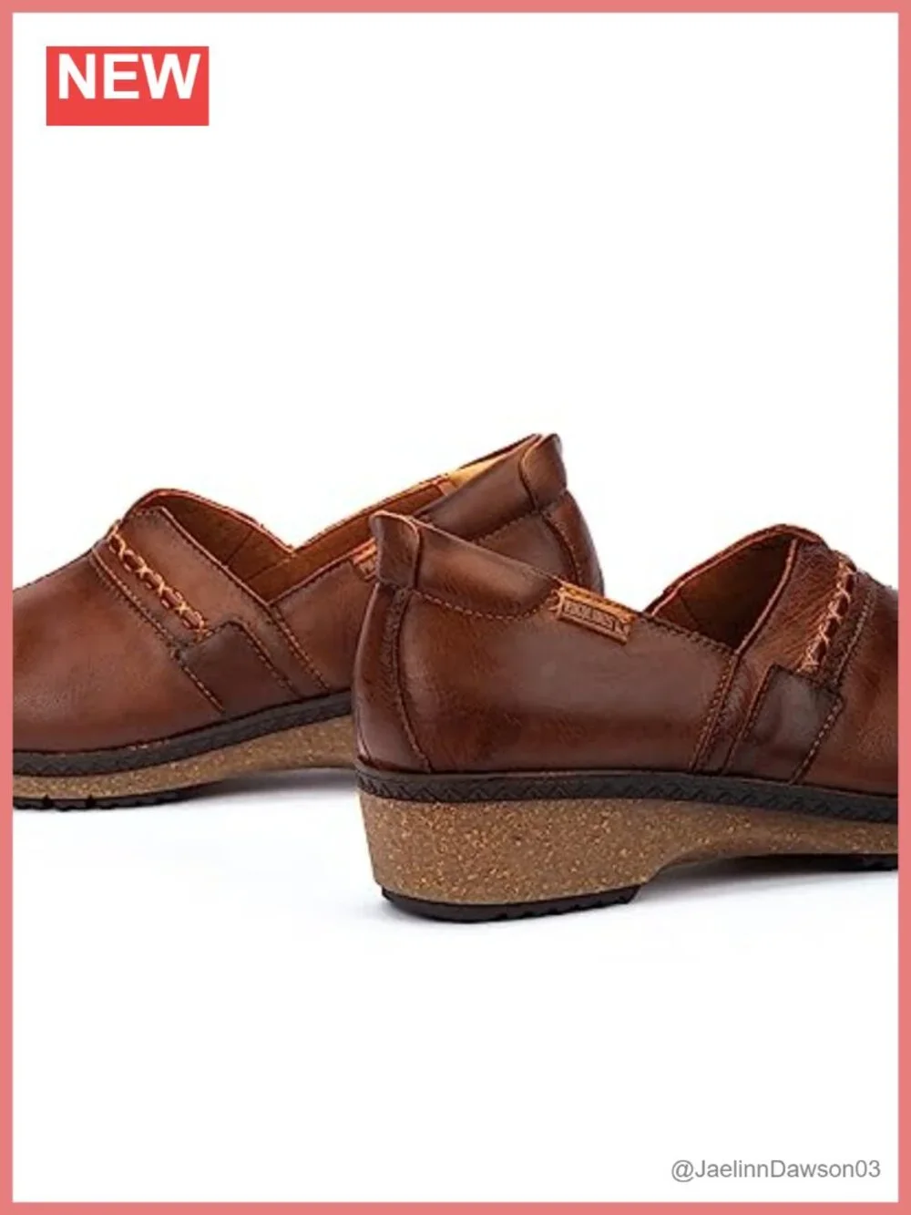 PIKOLINOS Granada Women's Genuine Calfskin Leather Wedge Mules Comfortable